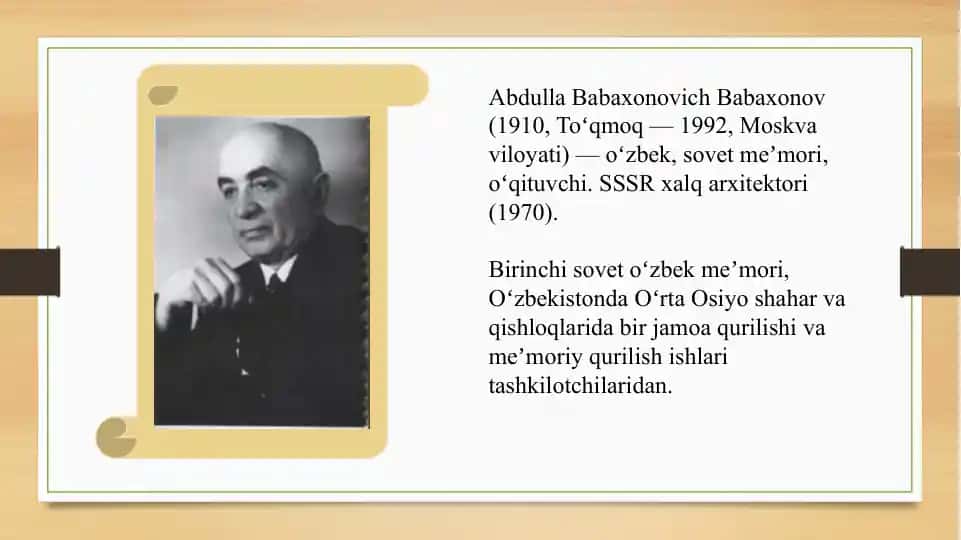 CCCRda xizmat ko’rsatgan Boboxonov Abdulla Babaxonovich hayoti va ijodi