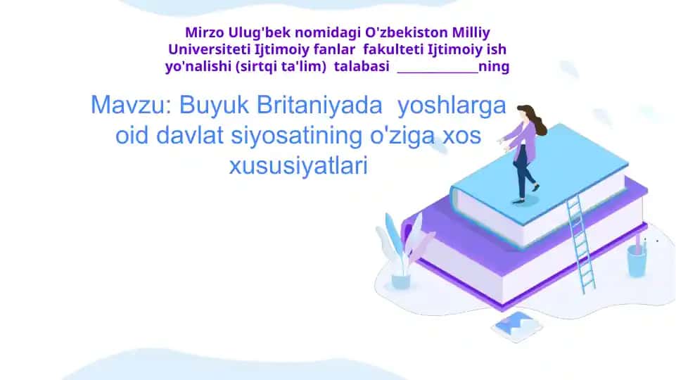 Buyuk Britaniyada yoshlarga oid davlat siyosati