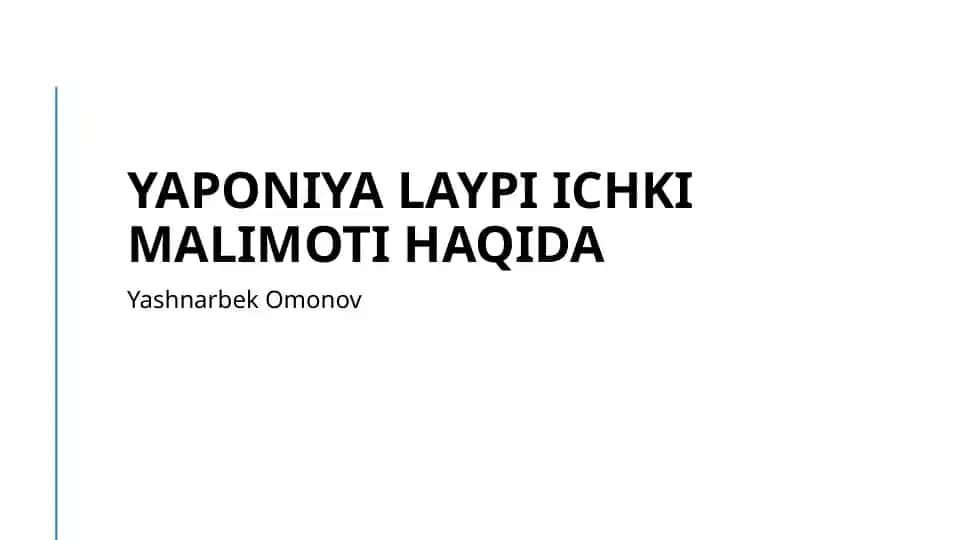 Yaponiya ichki siyosatlari tahlili