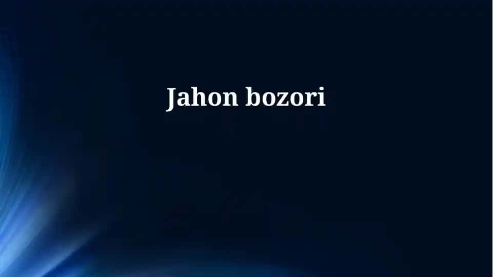 Jahon bozori