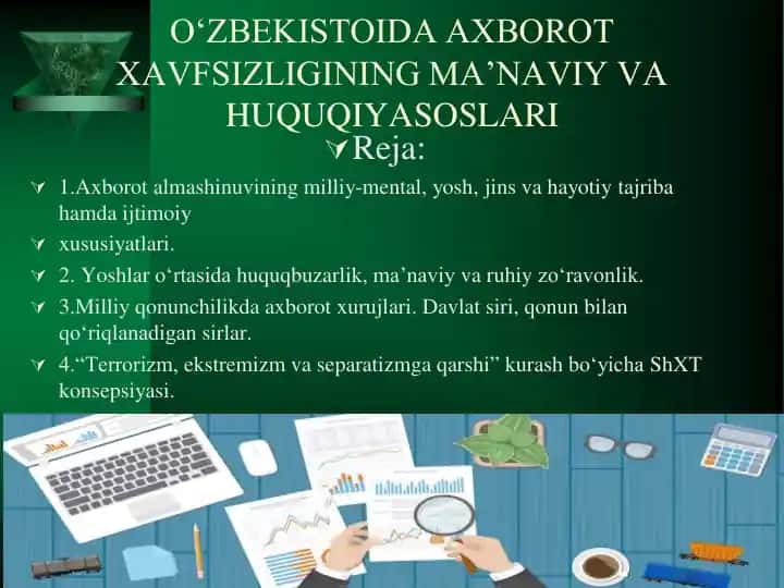 O‘zbekistonda Axborot Xavfsizligining Ma’naviy va Huquqiyasoslari