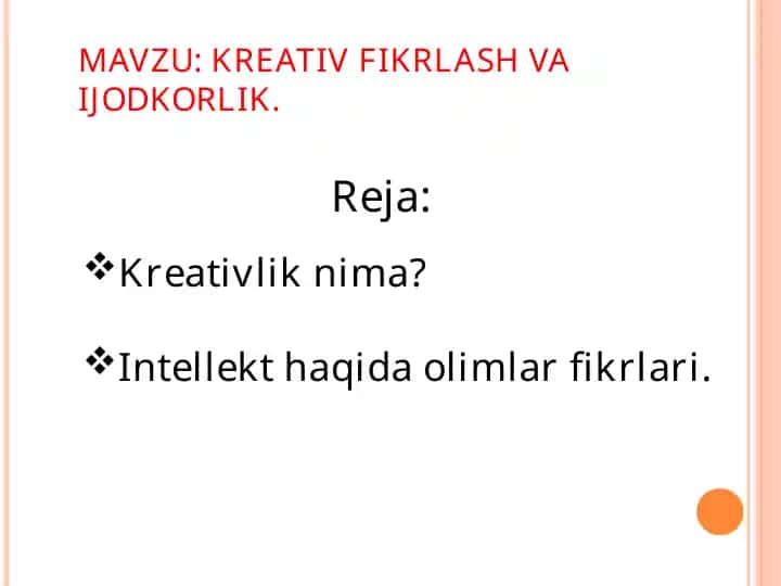 Kreativlik