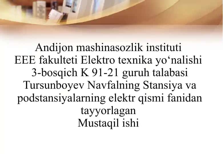 Sinxron kompensatorning vazifasi va tuzilishi
