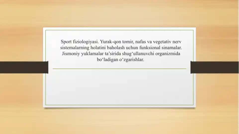 Sport fiziologiyasi
