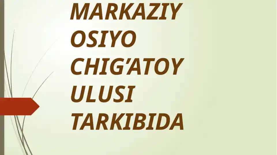 Chig'atoy Ulusi