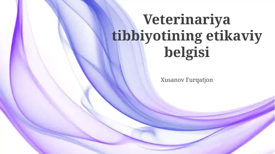 Veterinariya tibbiyotining etikaviy belgisi