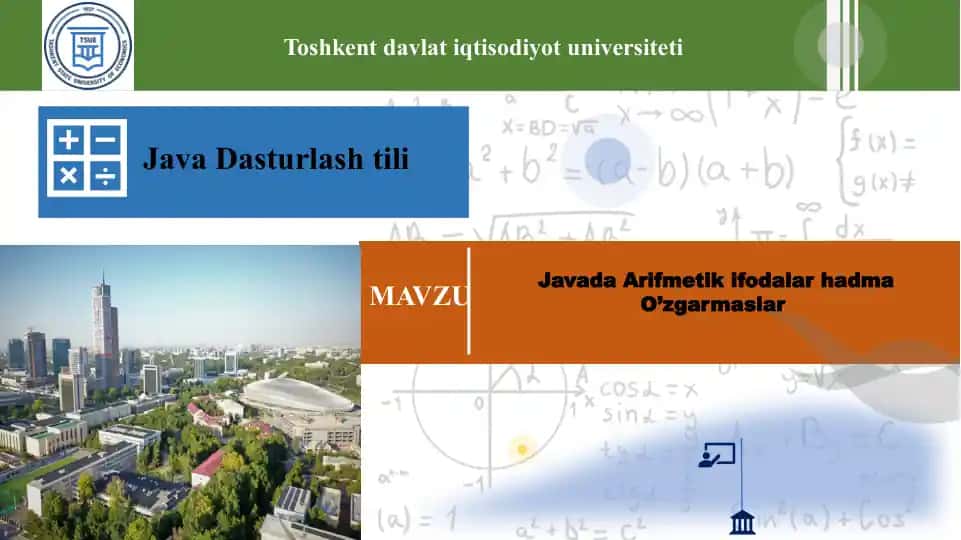 Javada Arifmetiki Fodalar