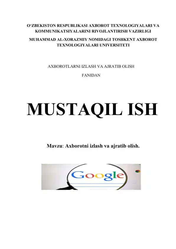 Axborotni izlash va ajratib olish