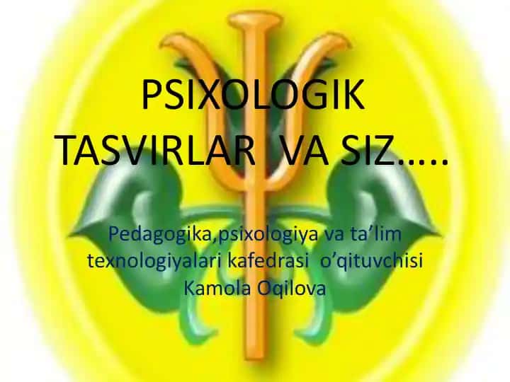 Psixologik Tasvirlar va Siz
