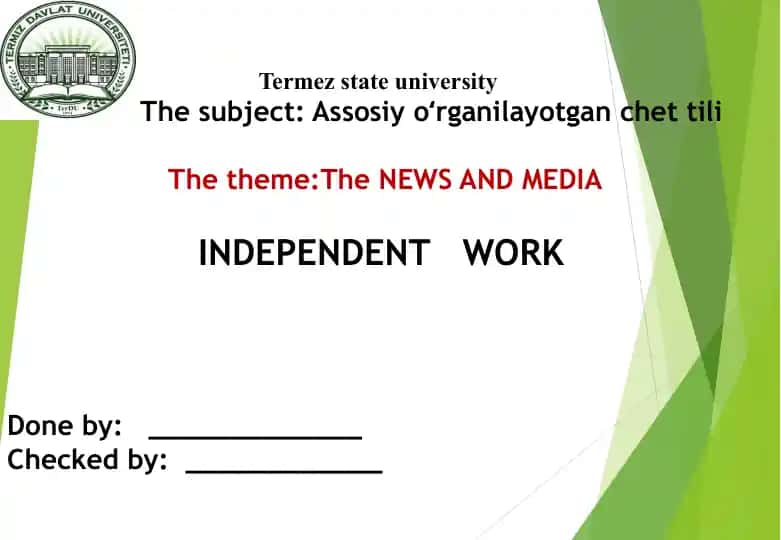 The NEWS AND MEDIA