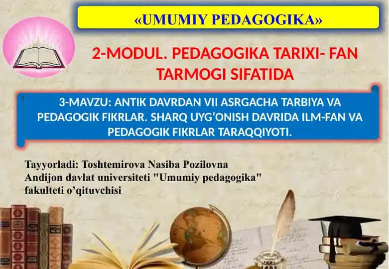 UMUMIY PEDAGOGIKA