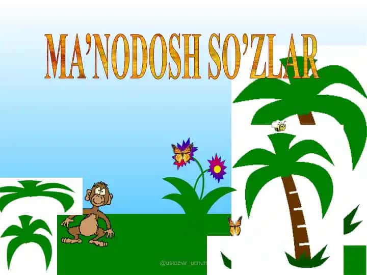 Ma'nodash so'zlar