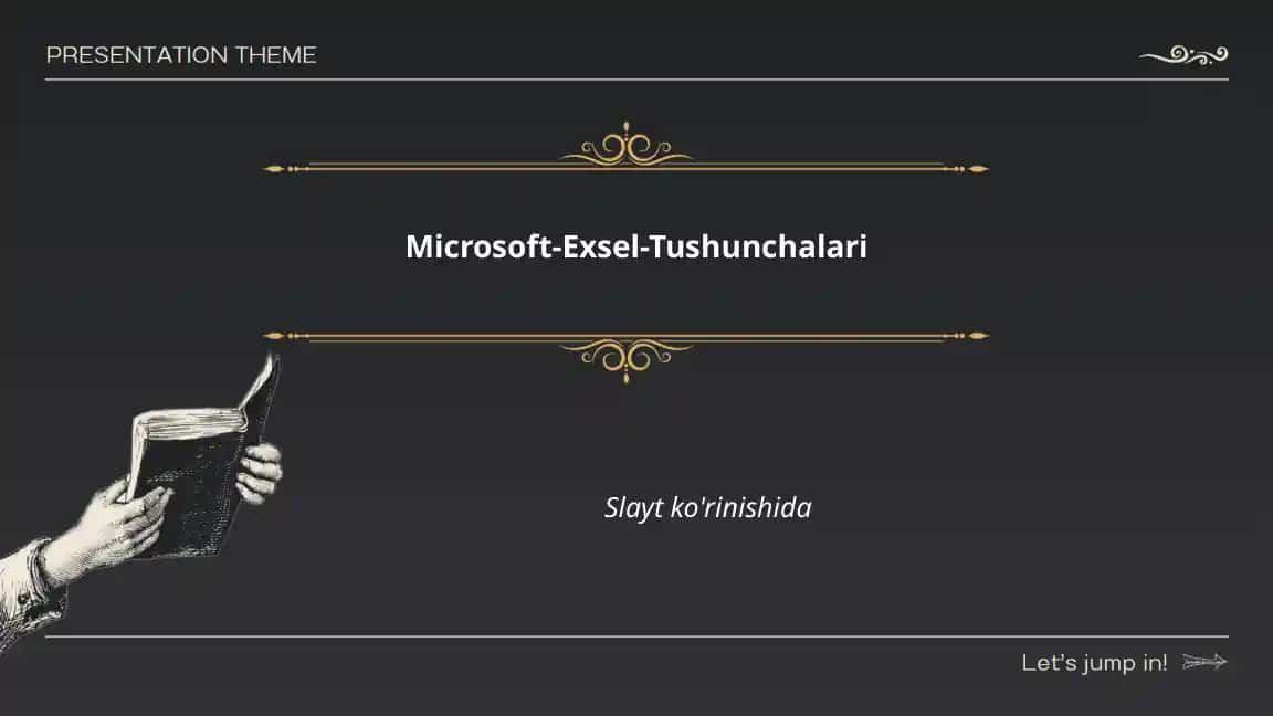 Microsoft-Exsel-Tushunchalari