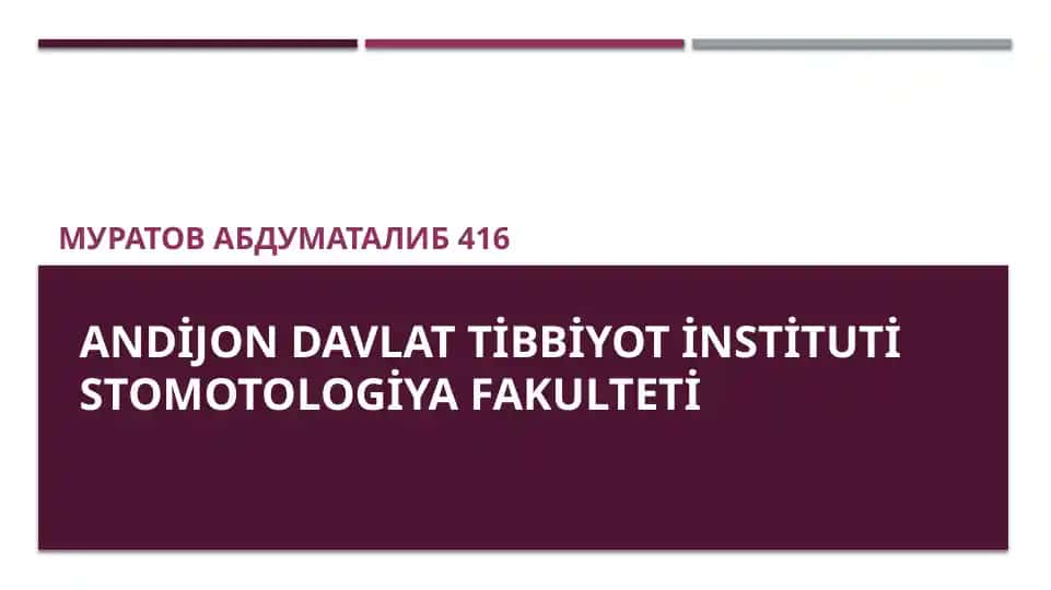 Plastmassalar toʻgʻrisida qisqacha maʼlumotlar