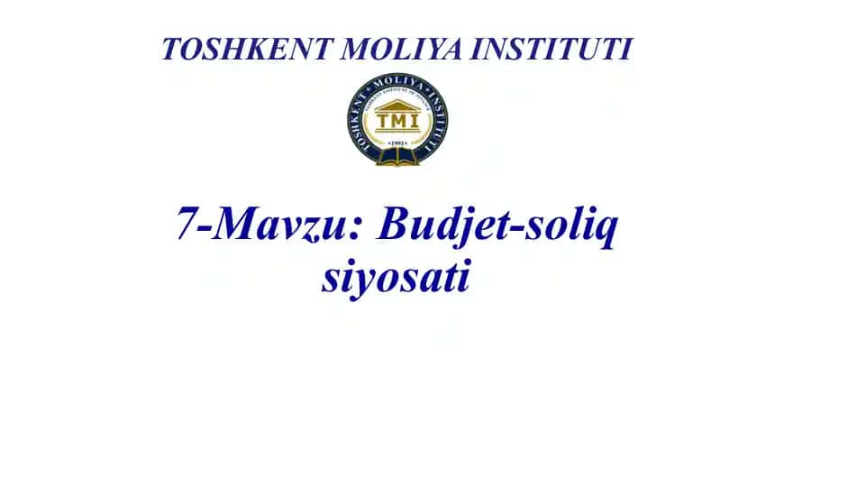 Budjet-soliqsiyosati