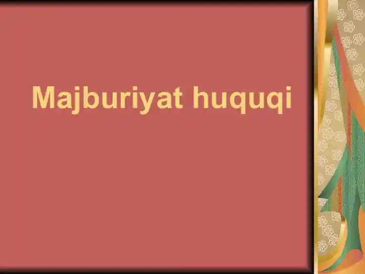 Majburiyat huquqi