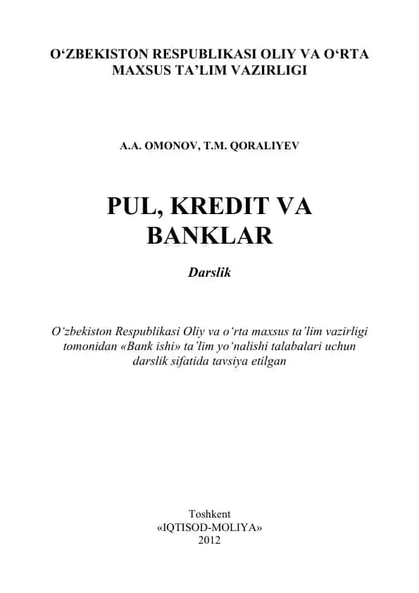 Pul, kredit va banklar