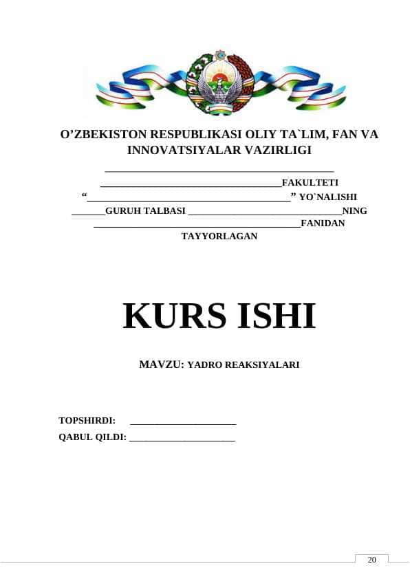YADRO REAKSIYALARI