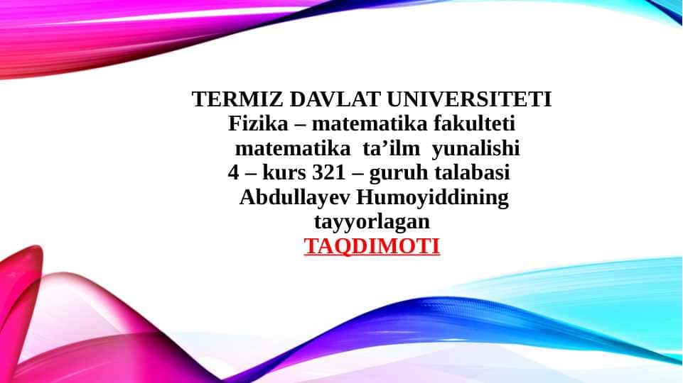 GLOBAL ISISH, UNI KELTIRIB CHIQARAYOTGAN OMILLRA