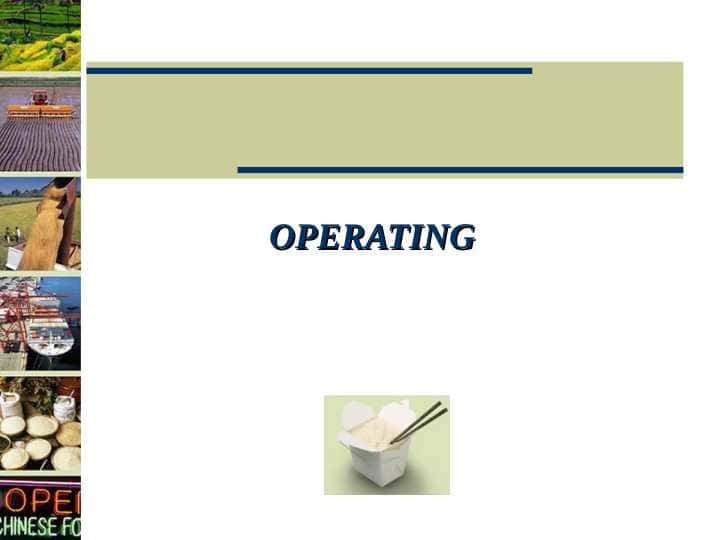 OPERATING