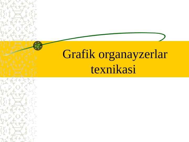 Grafik organayzerlar texnikasi