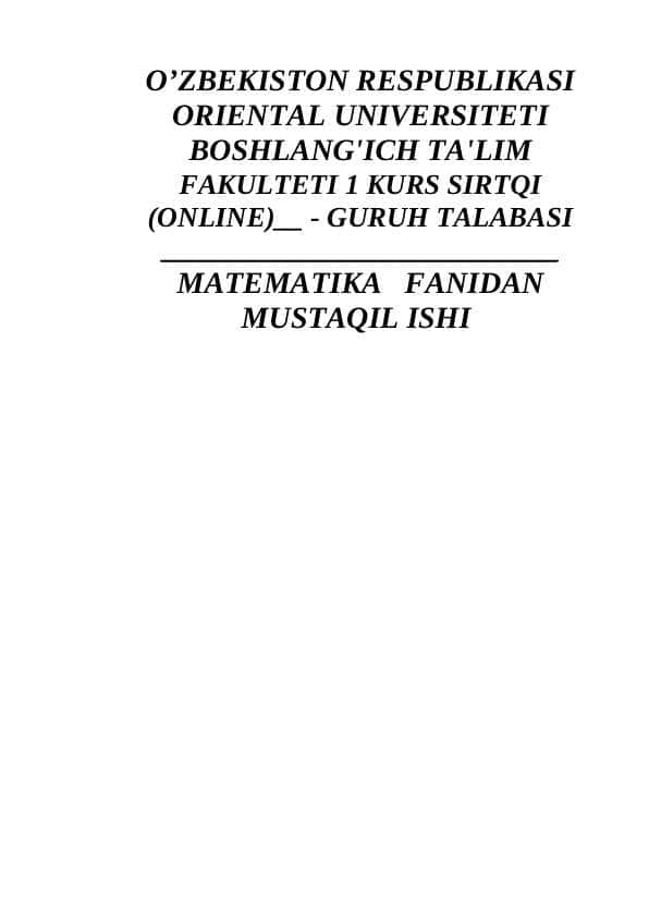 Moslik turlari.