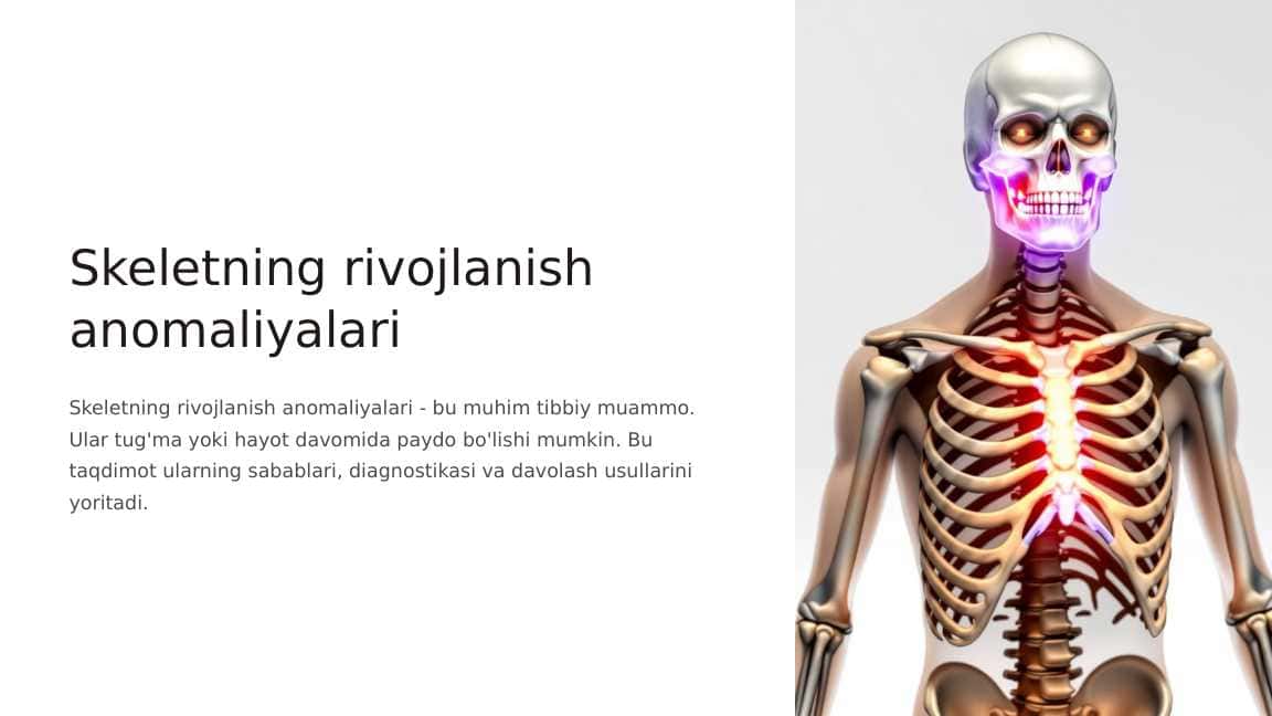 Skeletning rivojlanish anomaliyalari