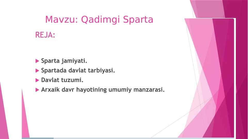 Qadimgi Sparta