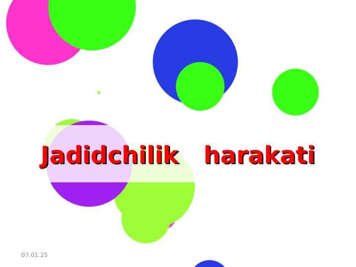 Jadidchilik harakati