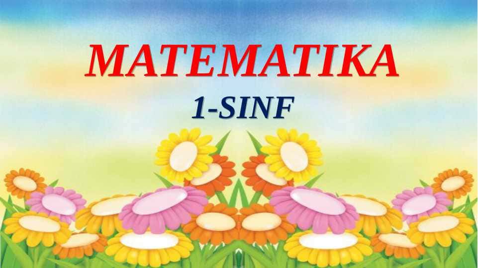 Matem Juft va toq sonlar