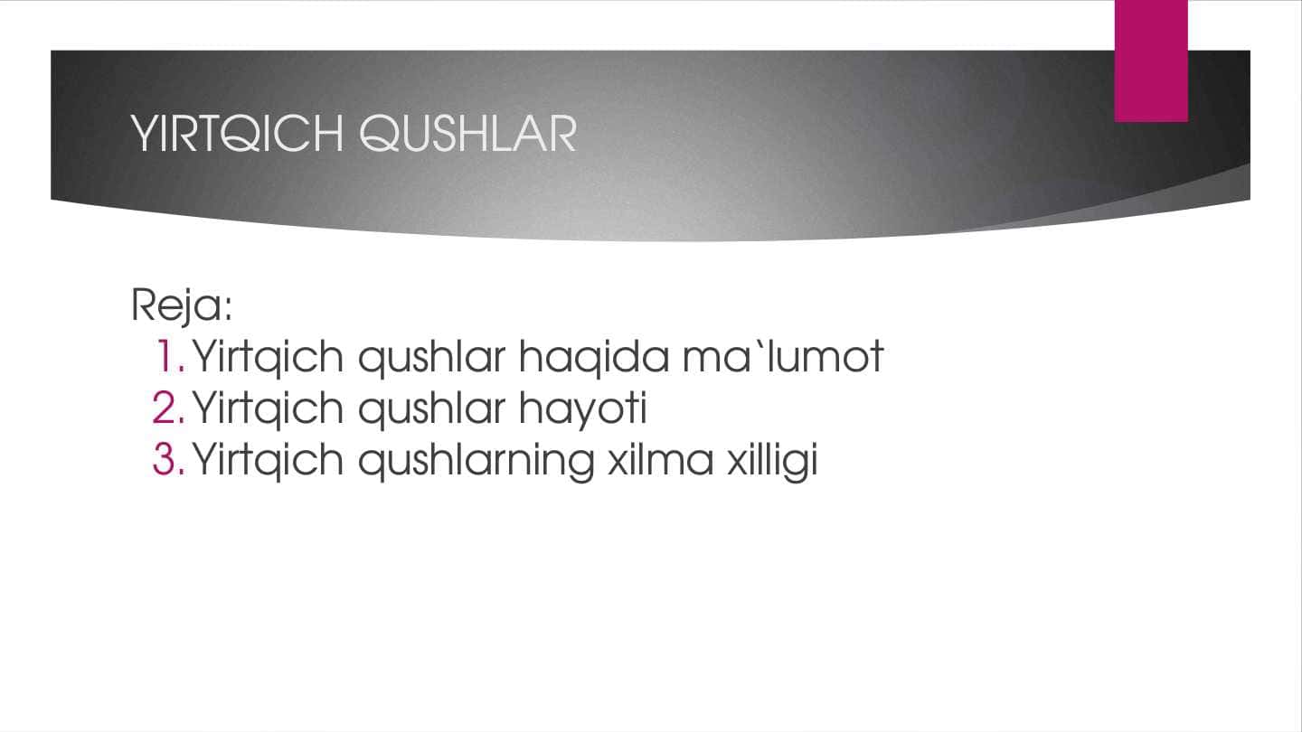 Yirtqich qushlar