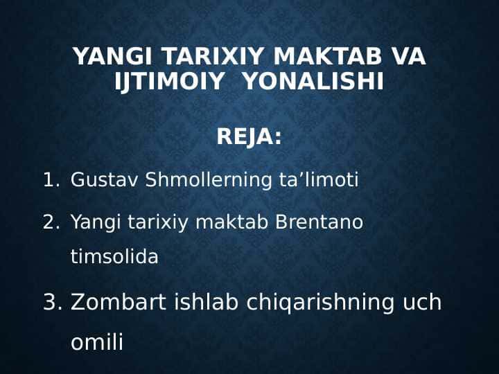 Yangı tarixiy maktab va ijtimoiy yonalishi