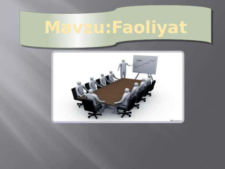 Faoliyat