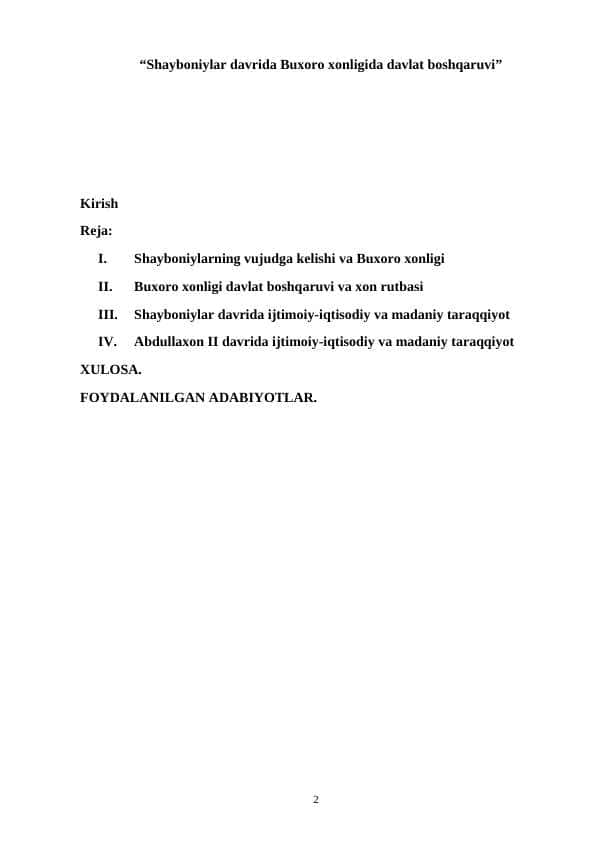 Shayboniylar davrida Buxoro xonligida davlat boshqaruvi (2).docx