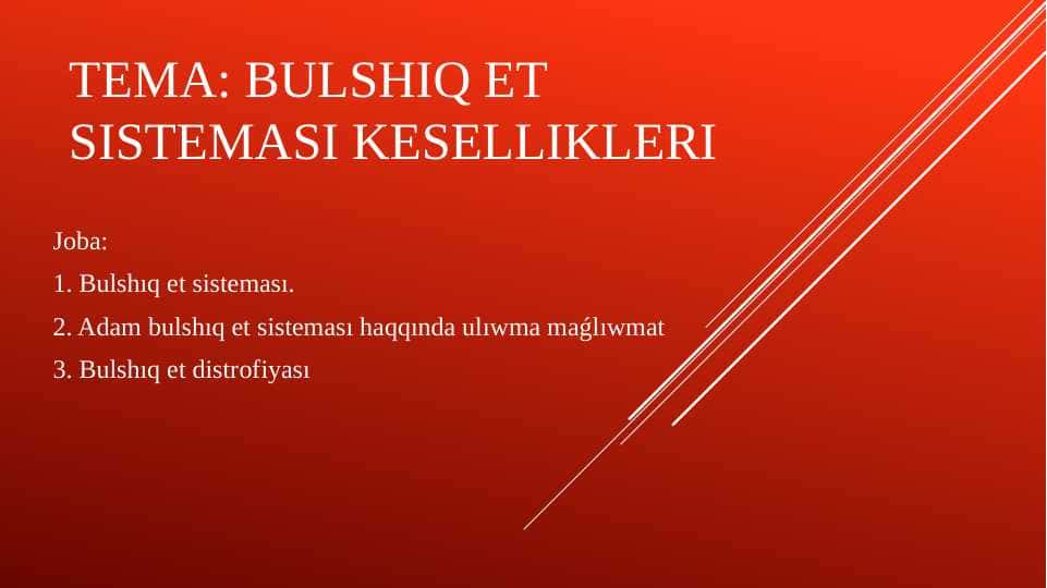 Bulshıq et sisteması kesellikleri