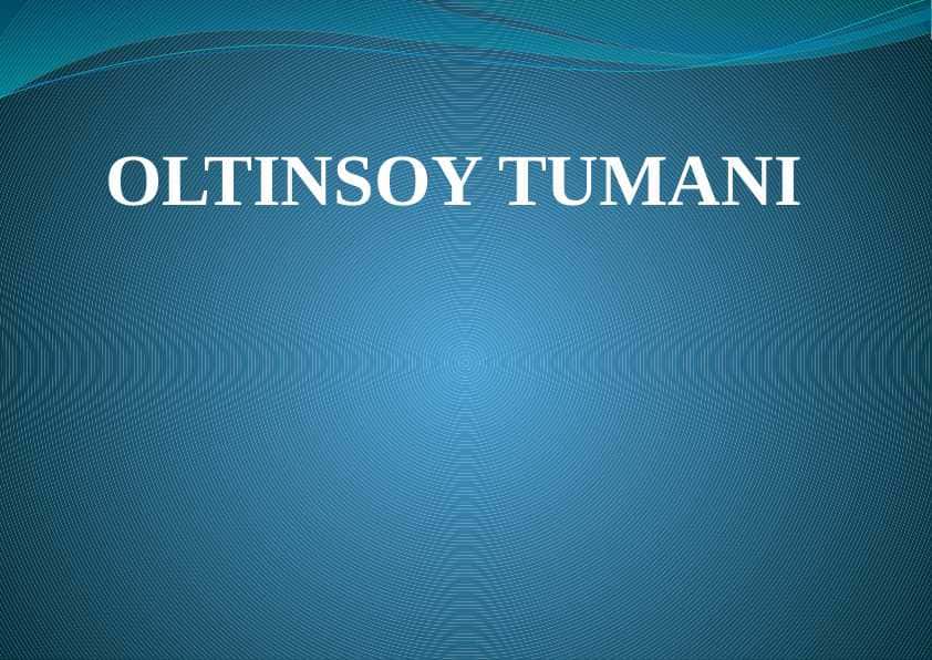 Oltinsoy tumani