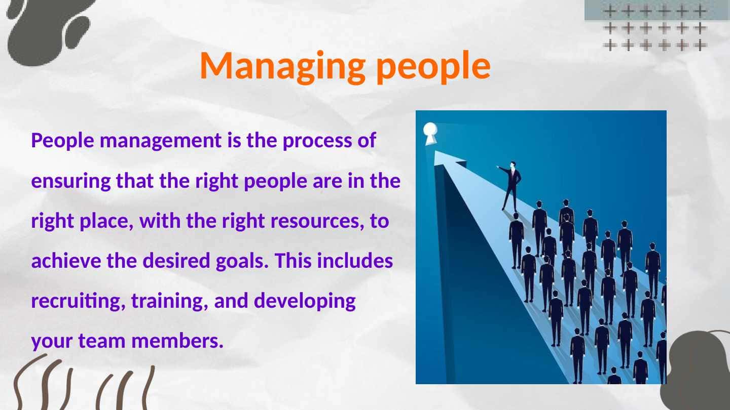 Managing people