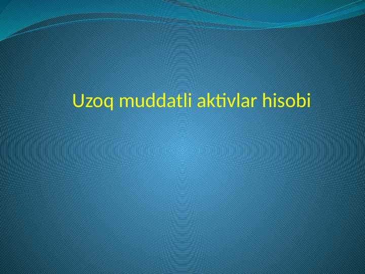 Taʼminot jarayonining hisobi
