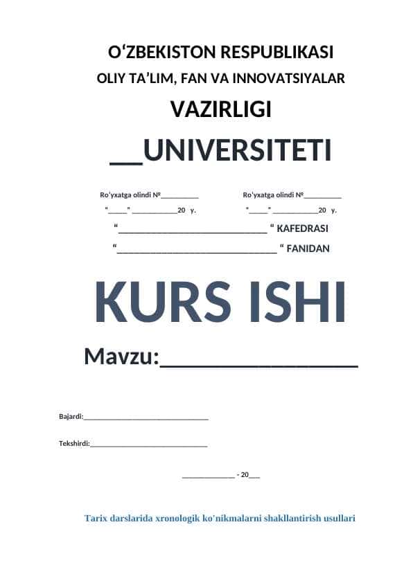 Tarix darslarida xronologik ko'nikmalarni shakllantirish usullari