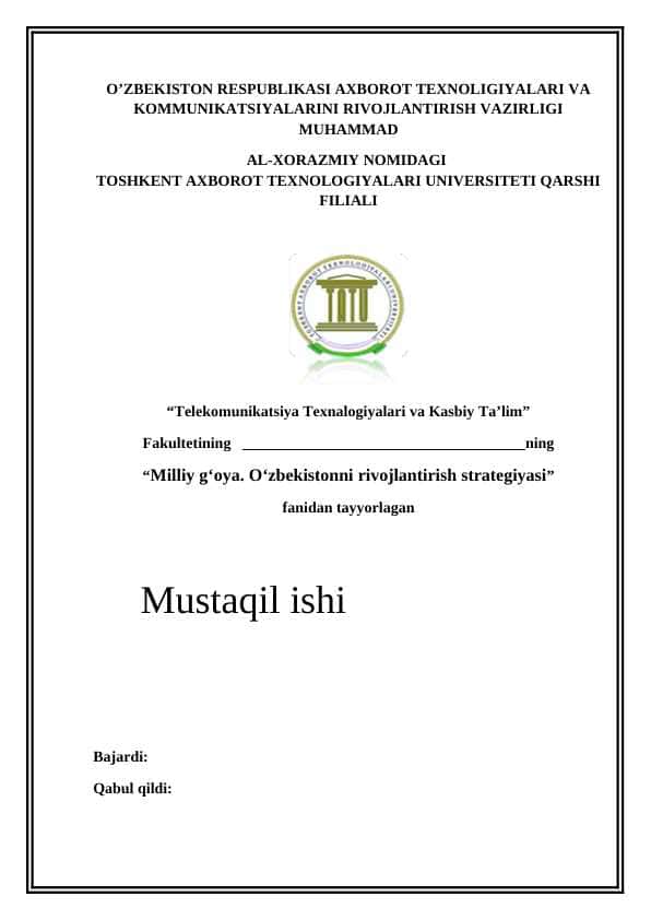 Milliy g‘oya daxldorlik hissi- barqarorlik taraqqiyot omili