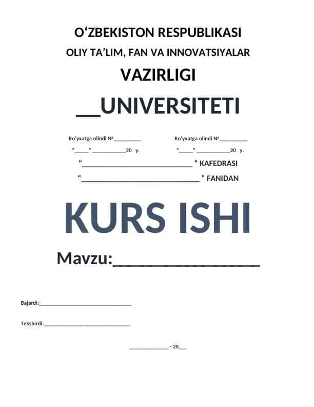 Online o’quv platfromasini loyihalash