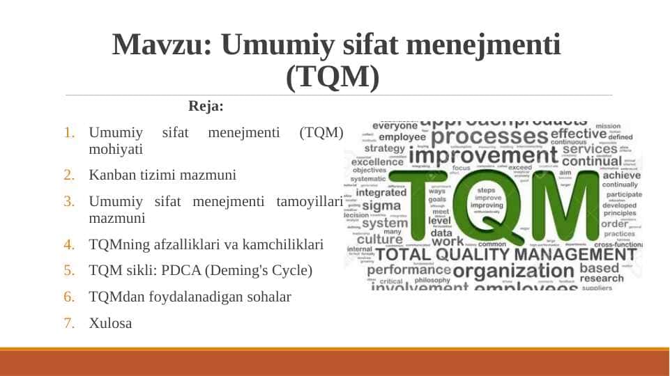 Umumiy sifat menejmenti (TQM)