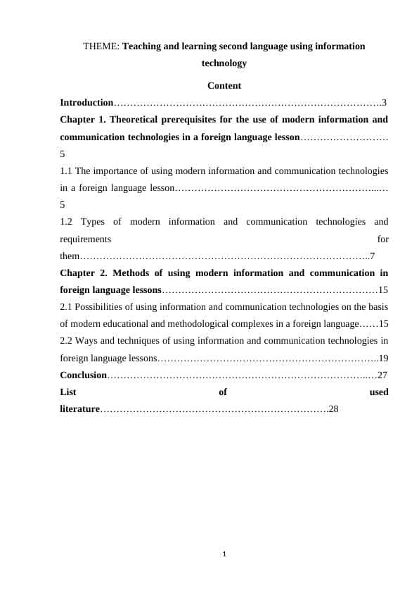 Teaching and learning second language using information technology