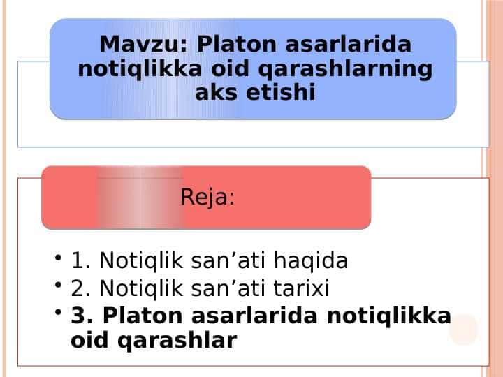 Platon asarlarida notiqlikka oid qarashlarning aks etishi