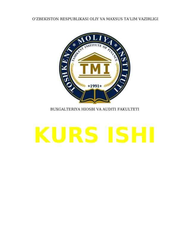 Kurs ishi, Manapoliya va uning mazmuni.