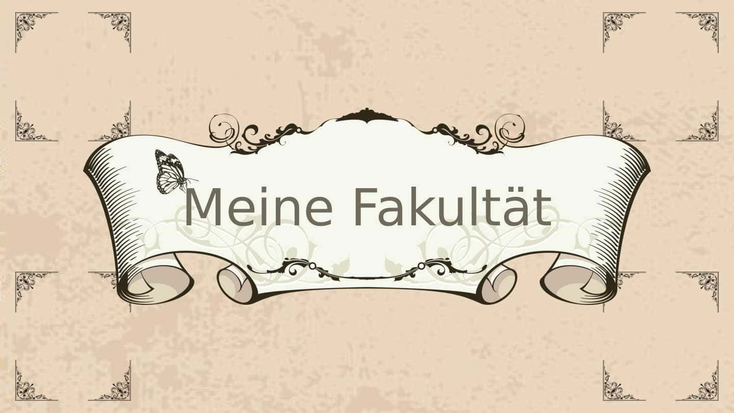 Meine Fakultät
