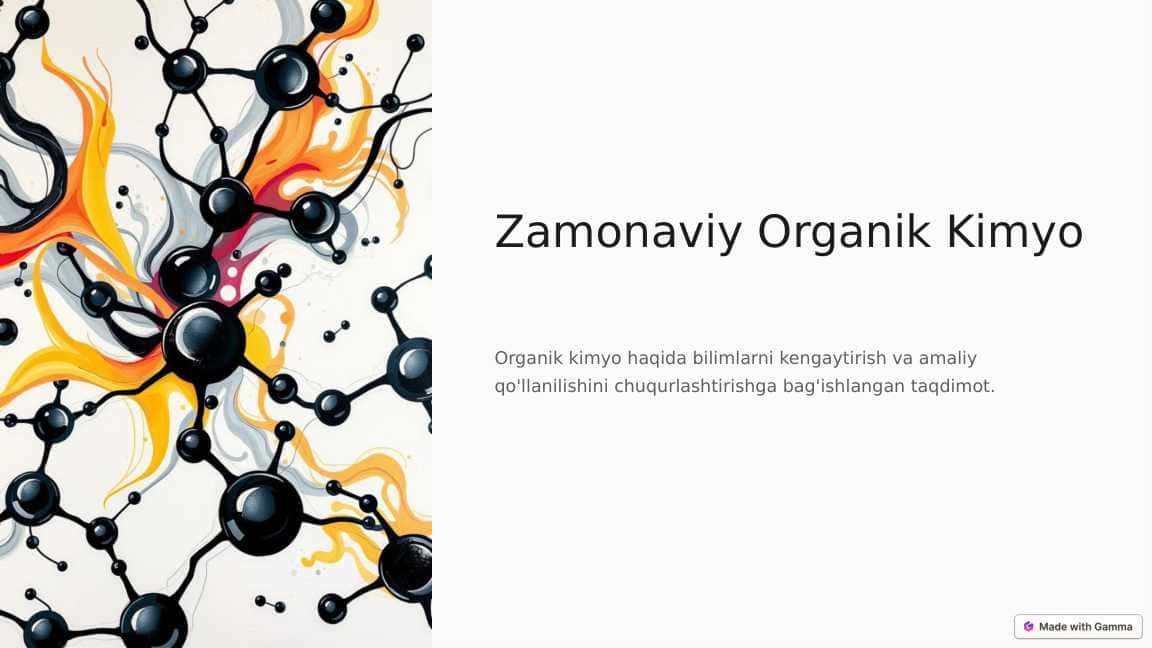 Zamonaviy Organik Kimyo