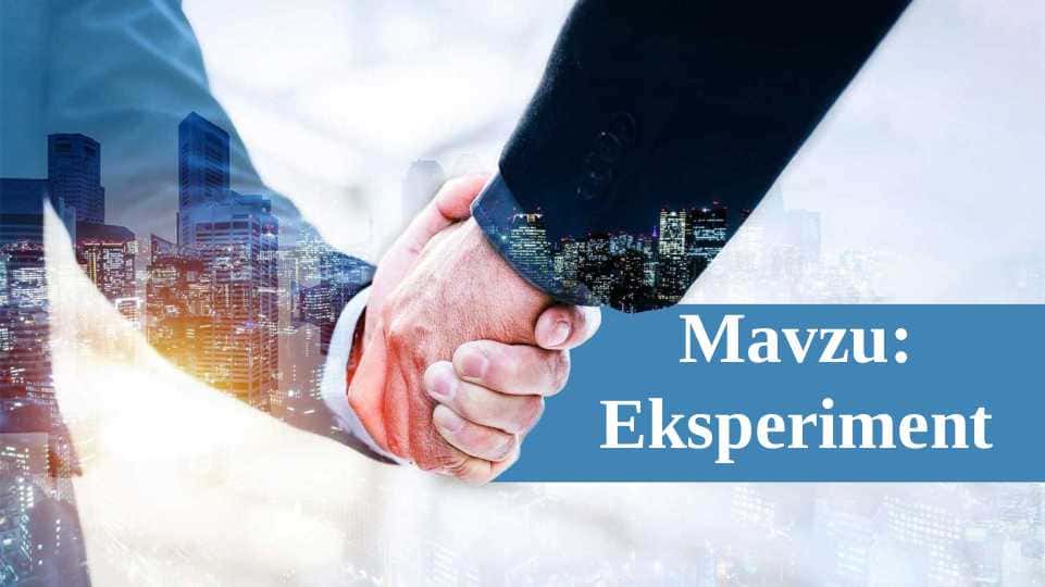 Eksperiment