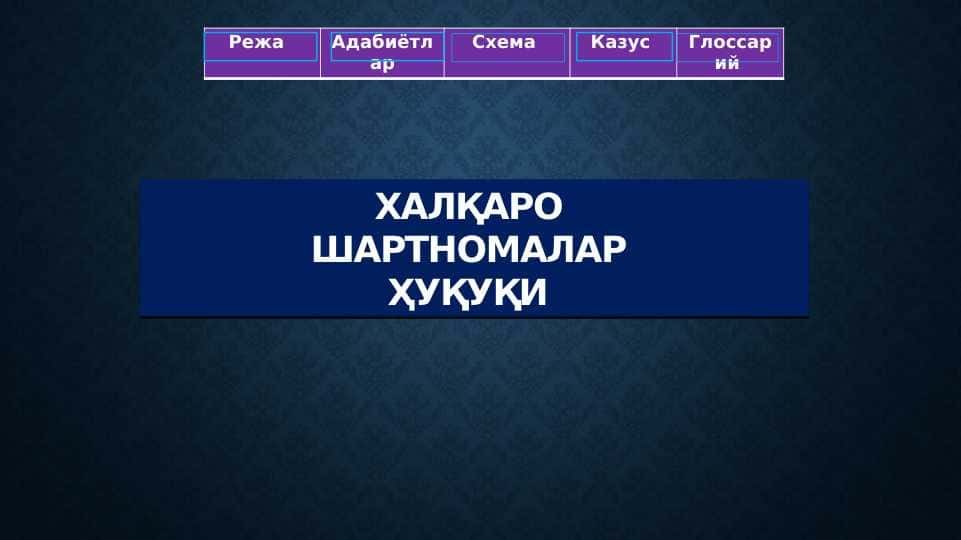 Xalqaro shartnomalar huquqi