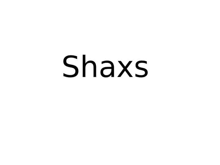 Shaxs